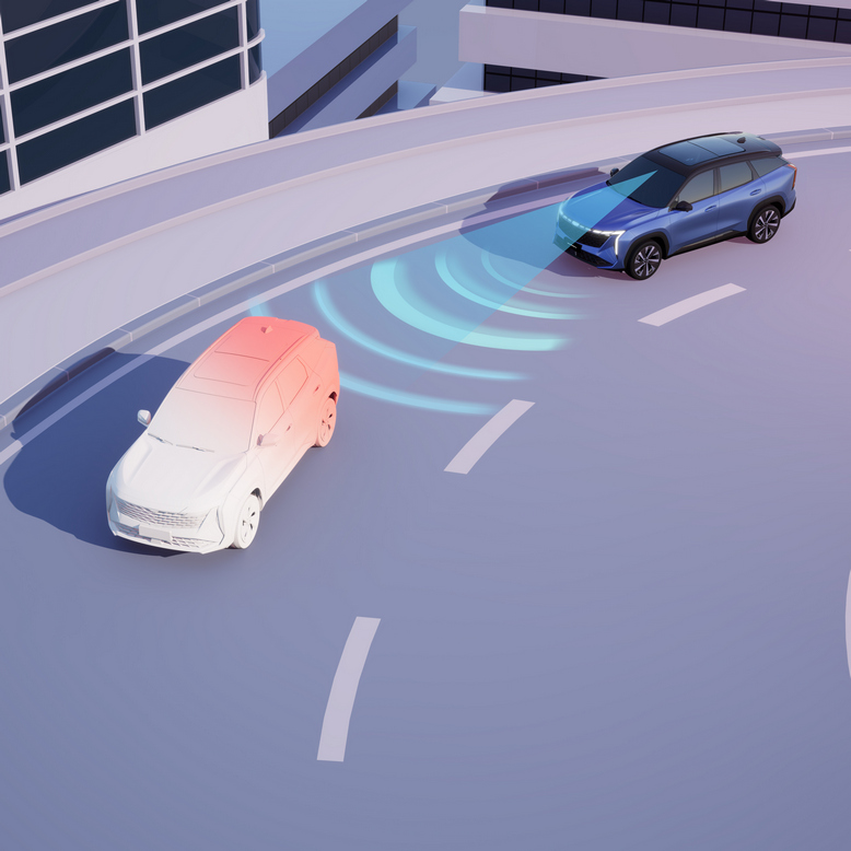 Камеры 360° и радар обеспечивают работу адаптивного круиз-контроля с автоторможением