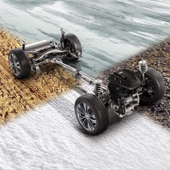 Система полного привода Geely Atlas 4WD — распределение момента 50:50